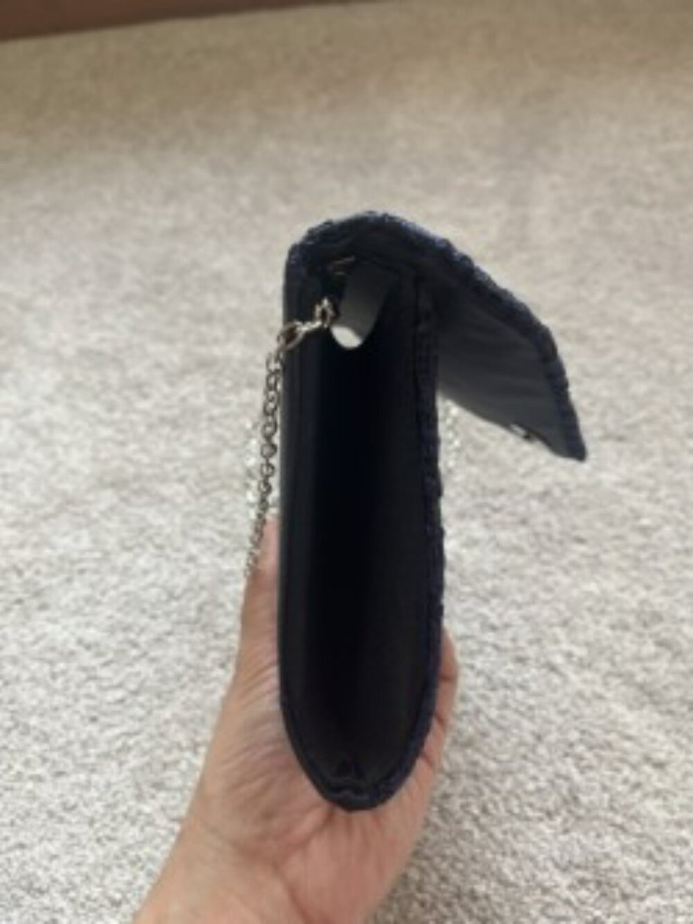 Like New Navy Blue Evening Purse - Picture 3 of 5